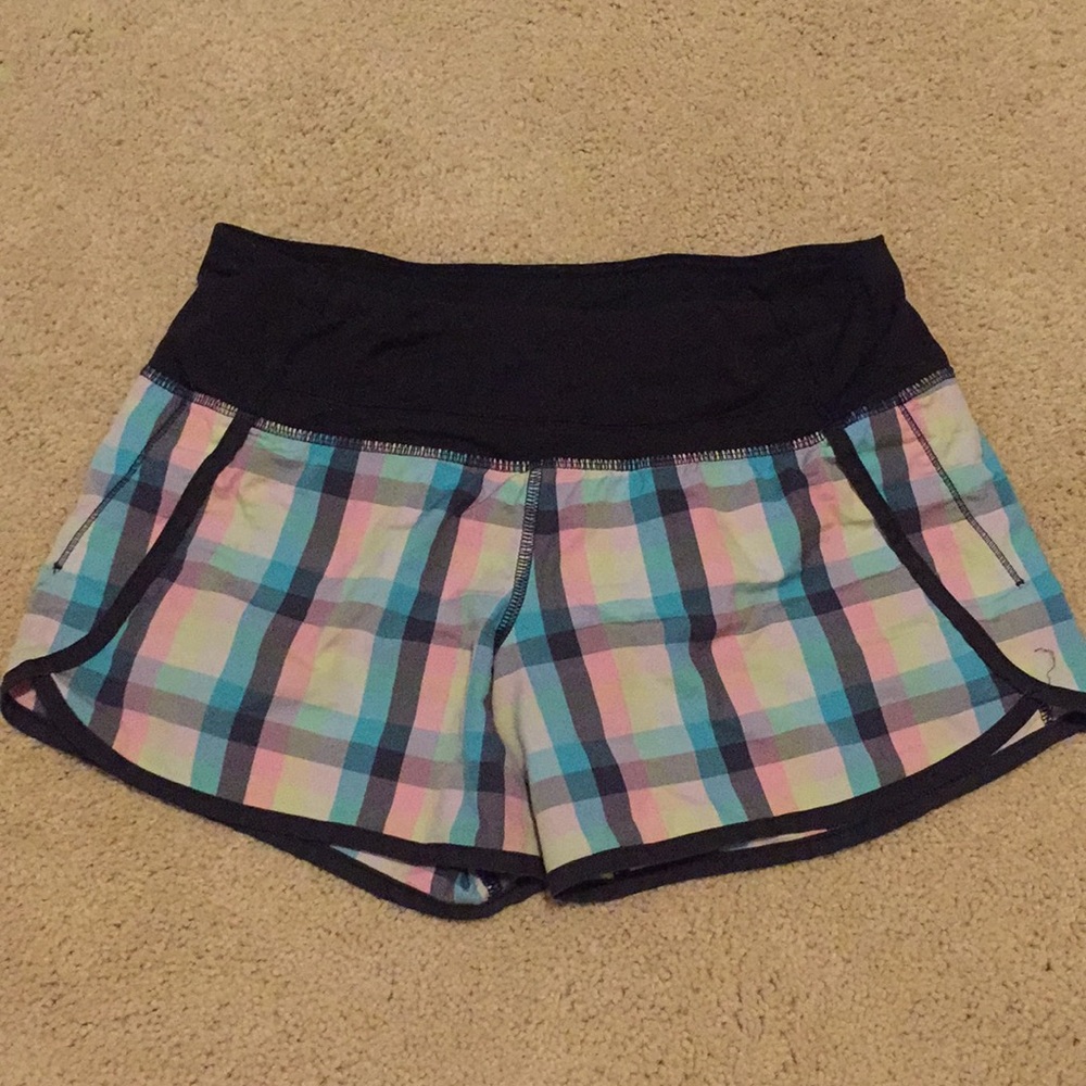 Rainbow Colored Lululemon shorts